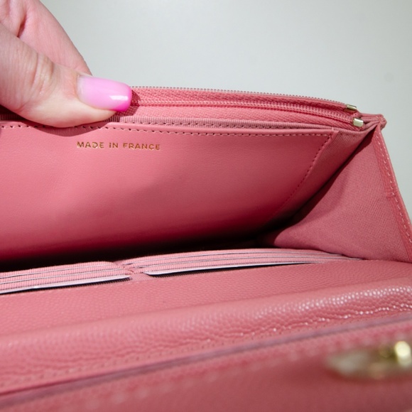 CHANEL 22C Pink Caviar Wallet on Chain NEW - Picture 10 of 10